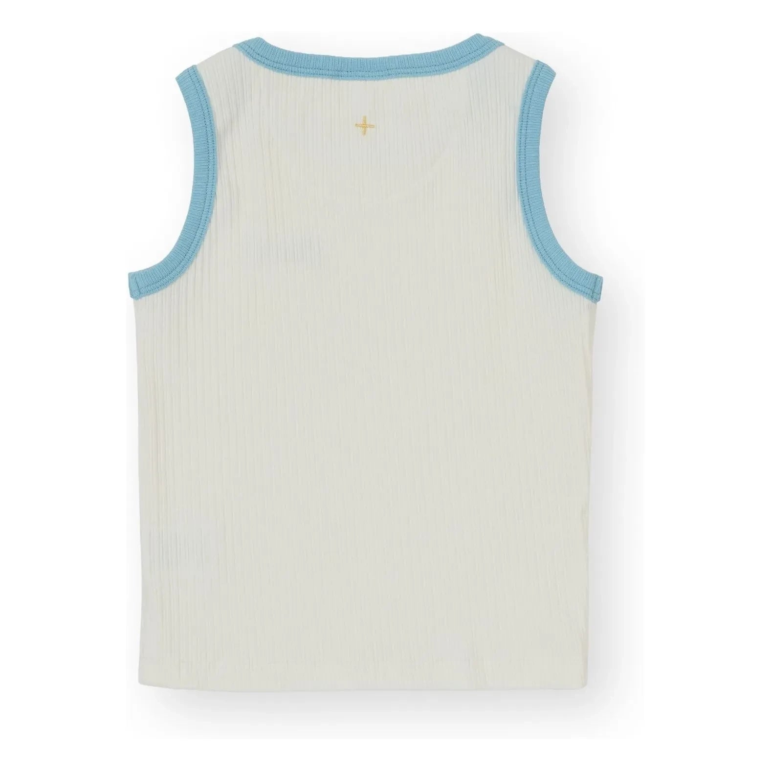 Goldie + Ace - Contrast Ribbed Tank Top | White