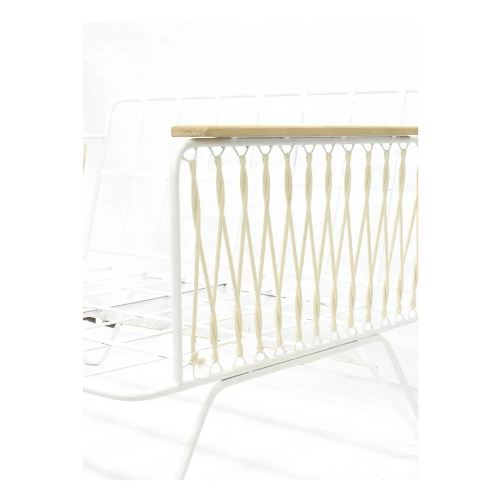 Honoré - Croisette White Epoxy and Cotton Armchair | White