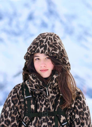 Molo - Hansine Pro Leopard şişme mont | Kahverengi