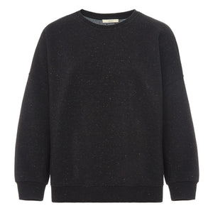 Sessùn - Chebbi Dotted Cotton Sweatshirt | Black