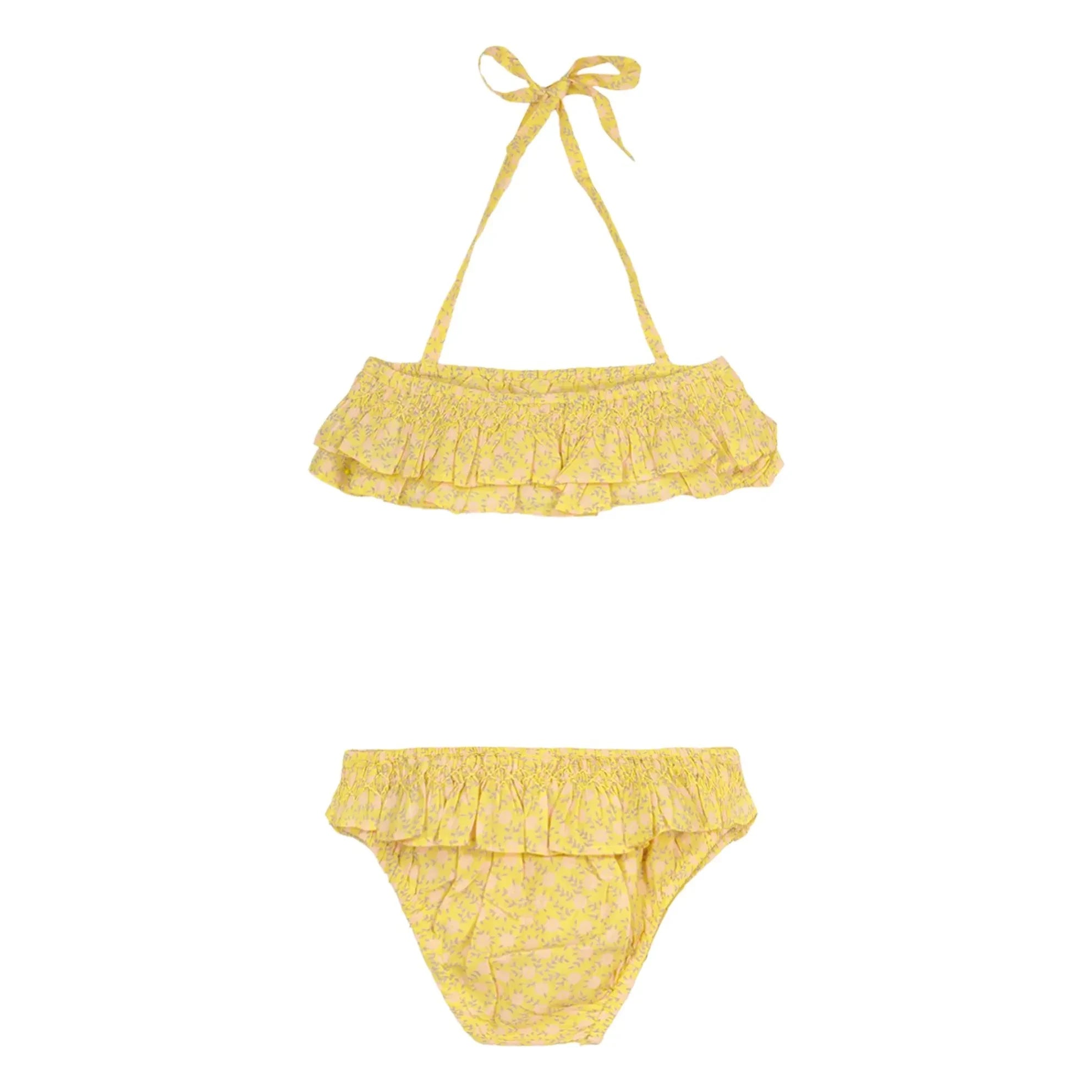 Bonton - 2 Parça Mayo New Wave Fleuri | Sarı