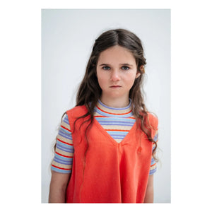 Repose AMS - Striped Ribbed Organic Cotton T-Shirt | Lilac