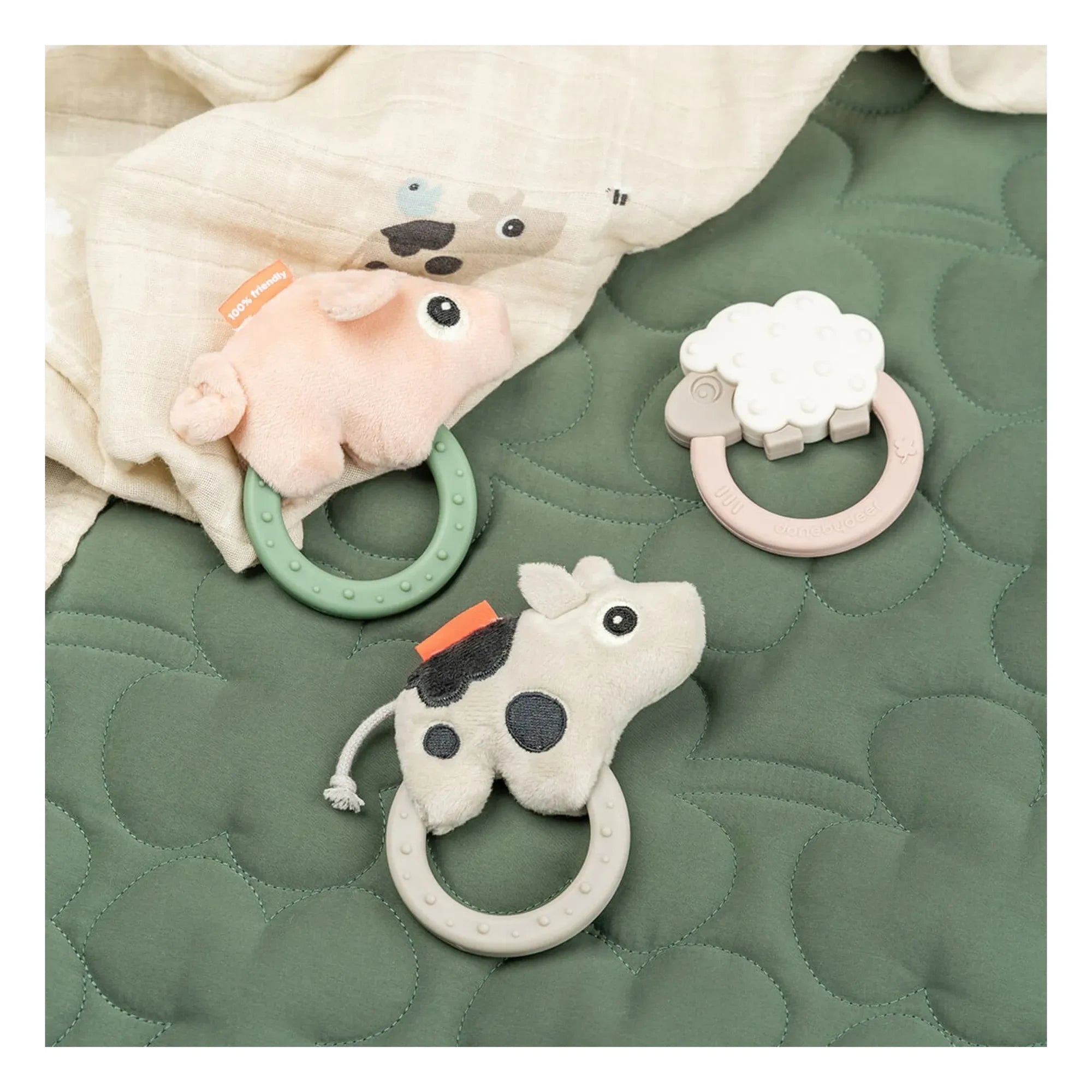 Done by Deer - Sheepy Teething Ring | Pink