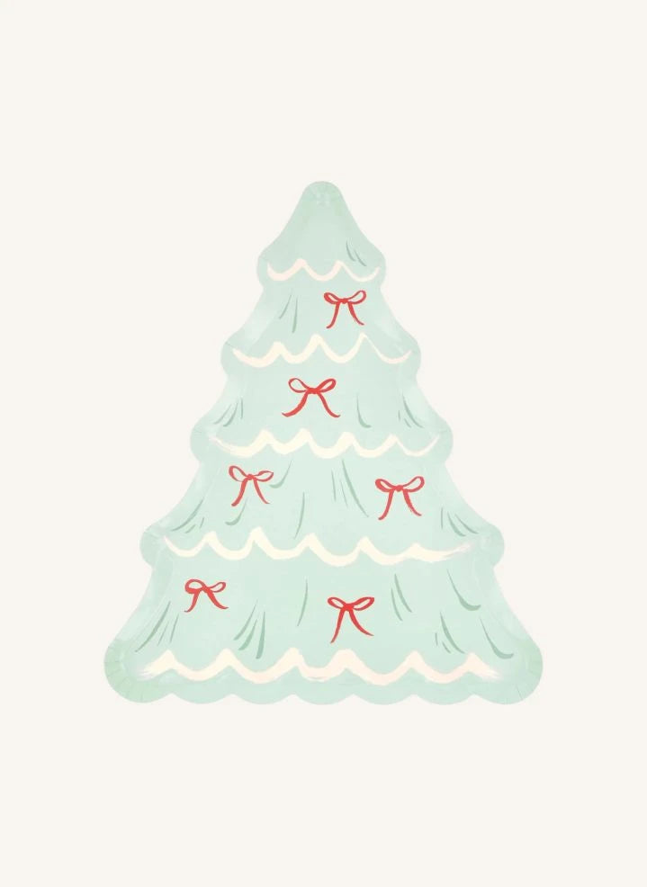 Meri Meri - Christmas Tree Plates - Set of 8