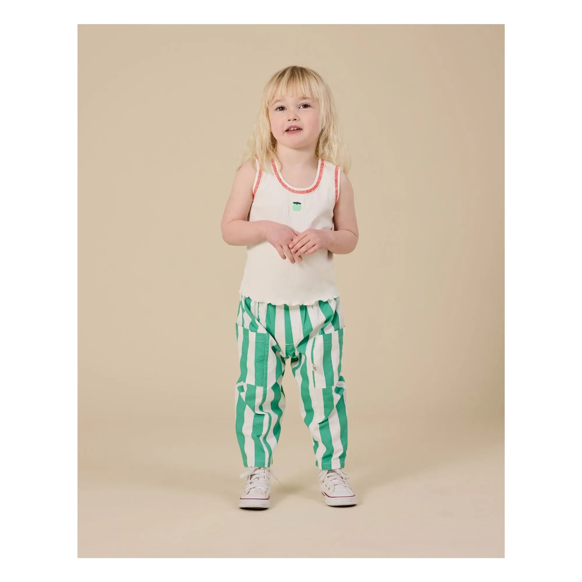 Goldie + Ace - Striped Pocket Pants | Green