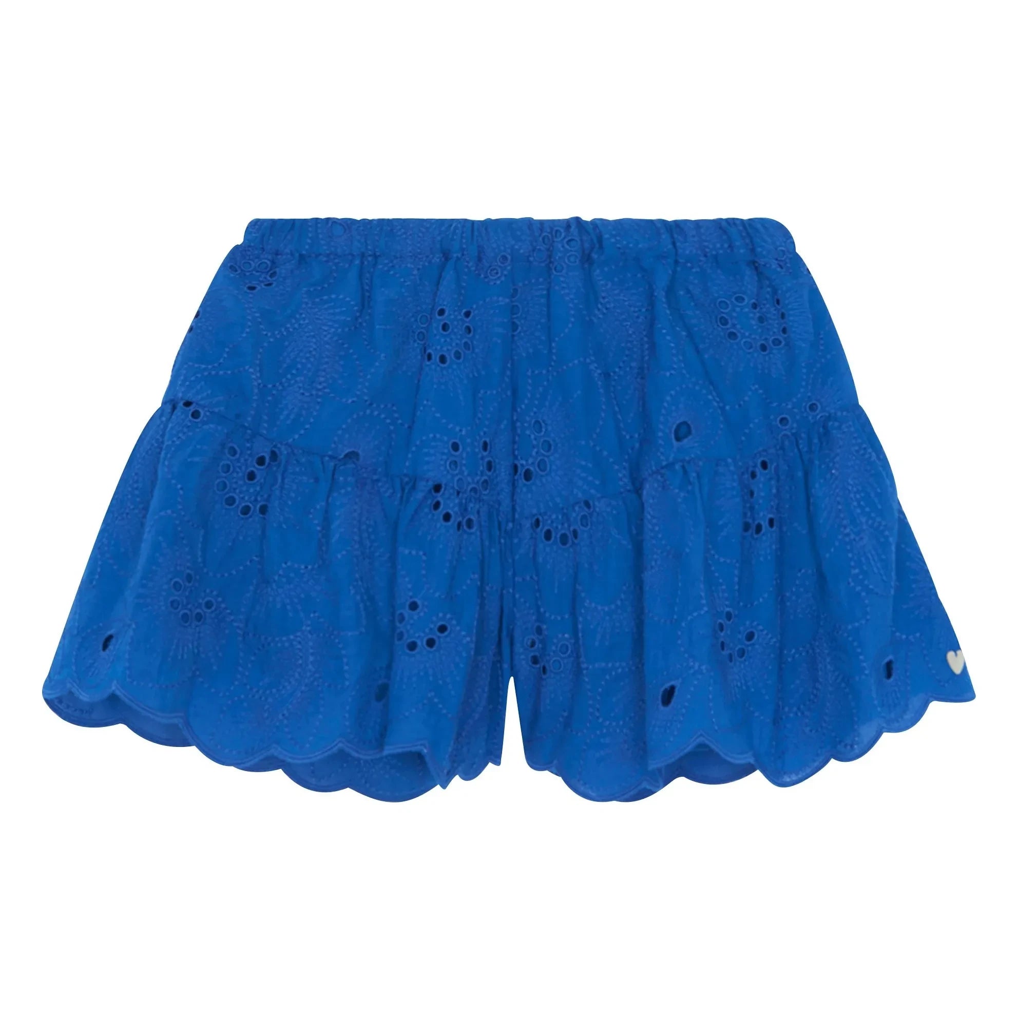 Tartine et Chocolat - Embroidered Flower Shorts | Royal Blue