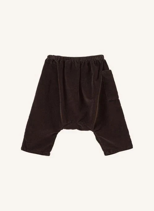 Caramel - Ficus Velvet Harem Pants | Chocolate