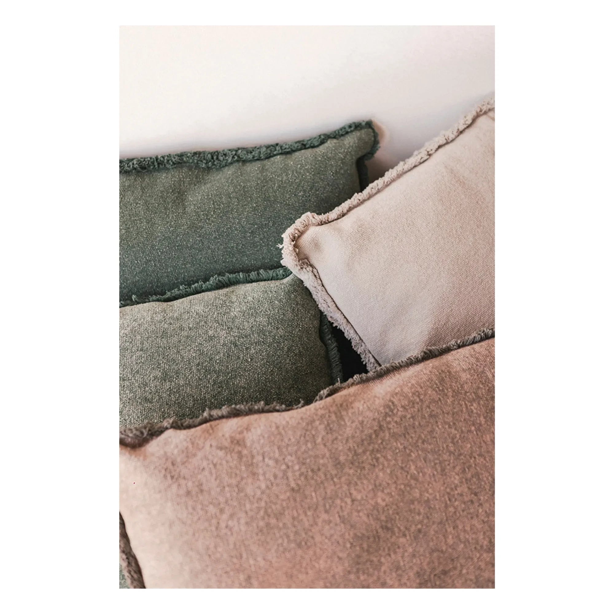 Lorena Canals - Stone-Washed Square Cushion | Pearl Gray