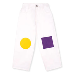 Wynken - Geometric Jeans | Ecru