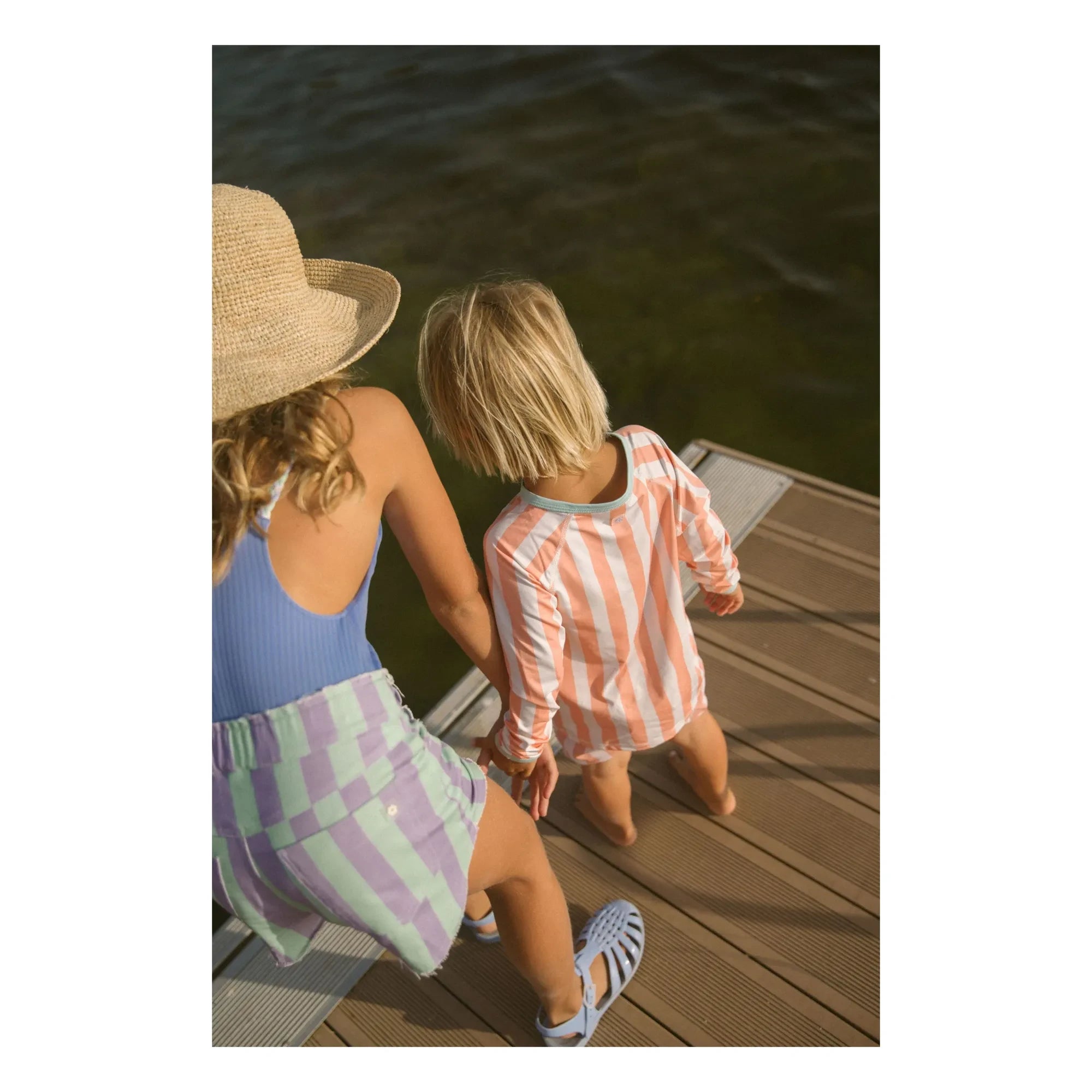 My First Cantê - Striped UV Protective T-Shirt | Pink
