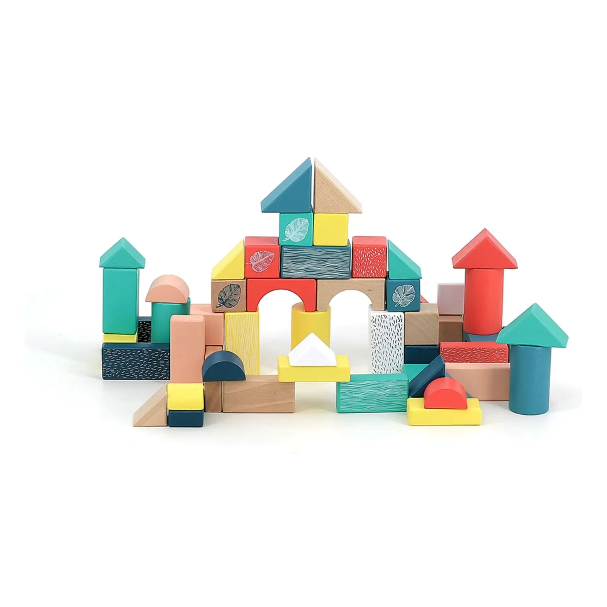 Vilac - Under the Canopy Wooden Building Set - 54 Pieces Box