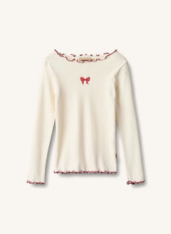 Wheat - Louann Organic Cotton Knotted T-Shirt | Ivory