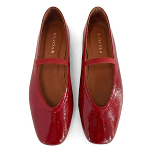 Rivecour - Ballerinas n°136 Patent leather | Cherry red