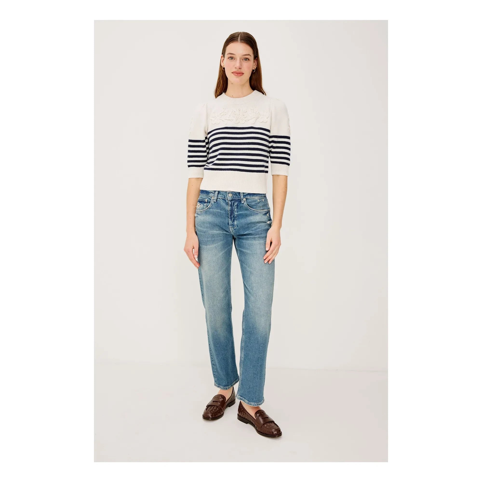 Rails - Martha Striped Sweater | Navy Blue