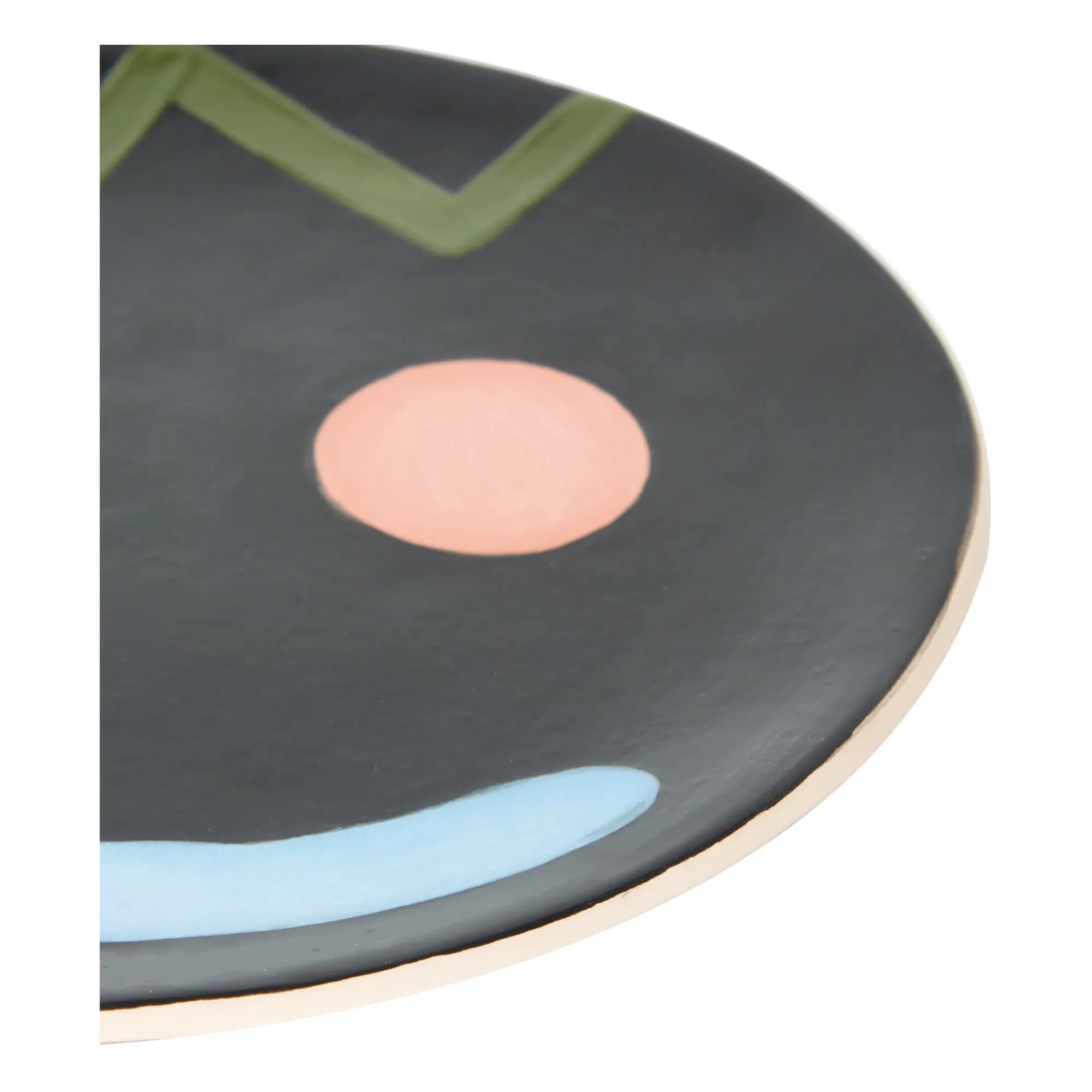 HOMERE - Milos Ceramic Plate | Black
