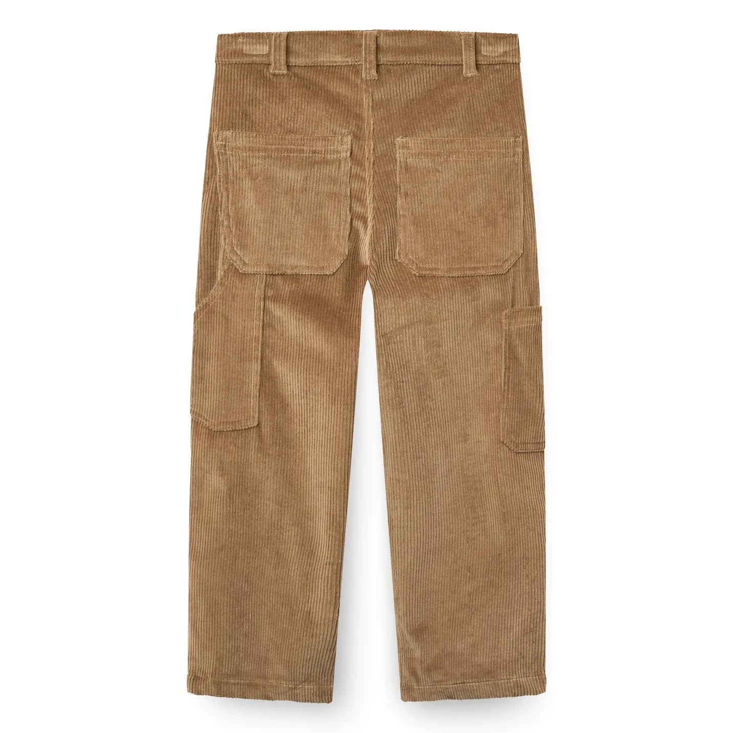 Copenhagen Colors - Relaxed Fit Embroidered Organic Cotton Ribbed Corduroy Pants | Beige