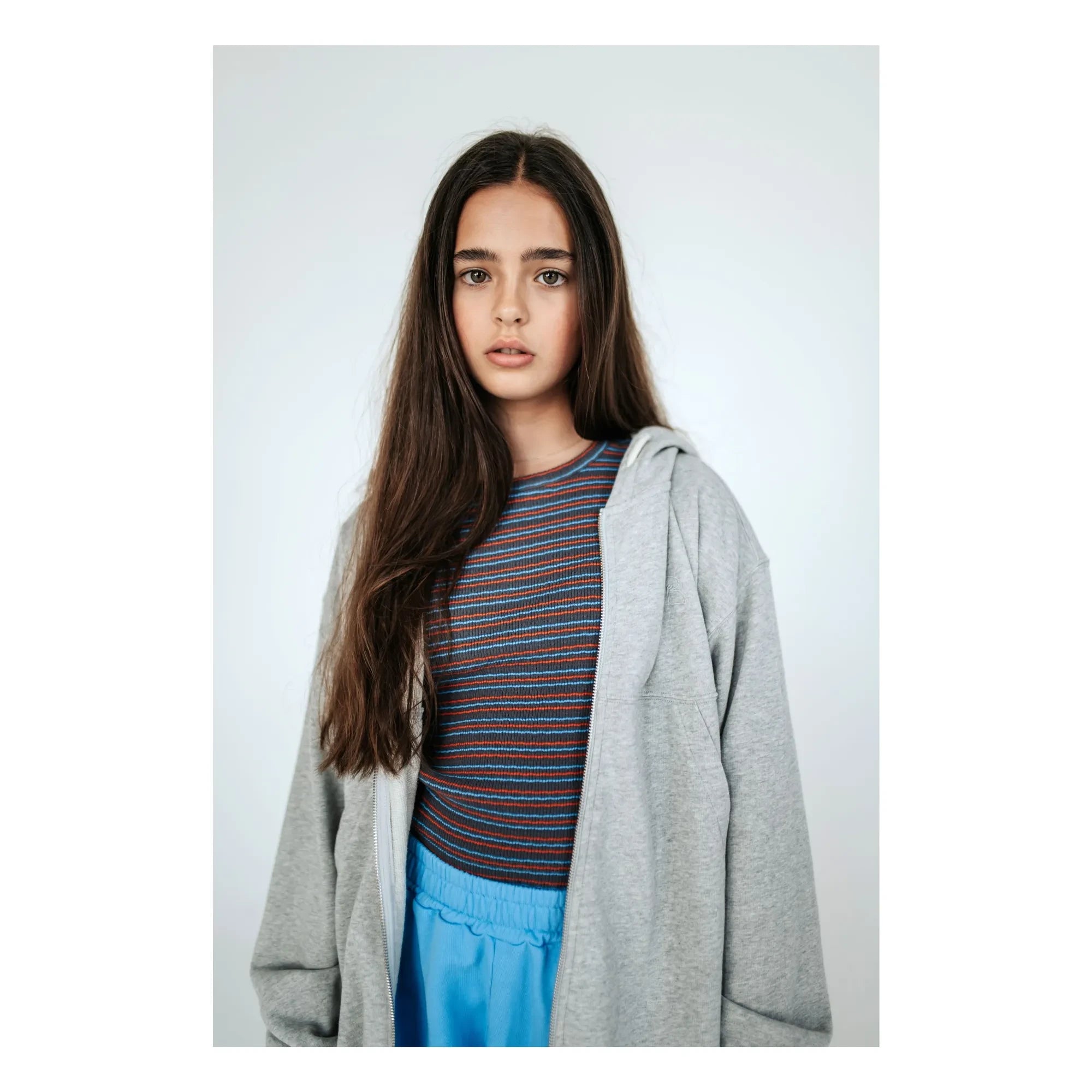 Repose AMS - Organic Cotton Ruffled Shorts | Azure Blue