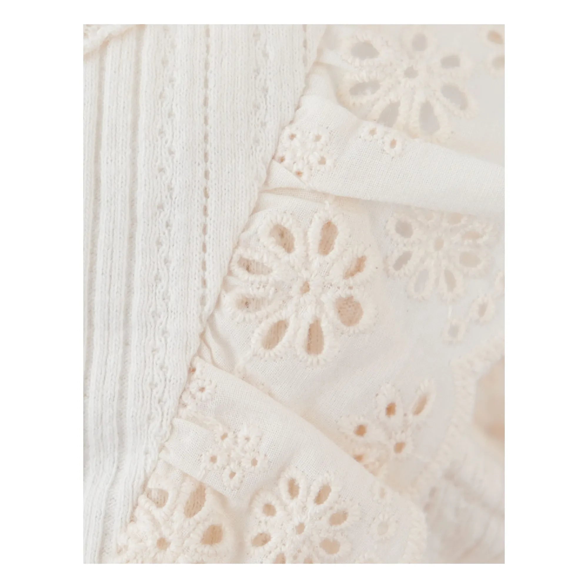 Gingersnaps - Elowyn Embroidered Ruffled Dress | Ecru