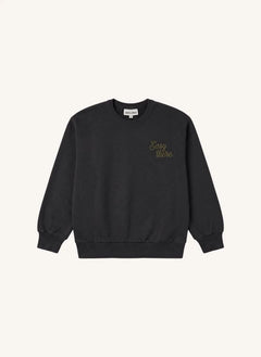 Smallable Kid - Arlo Easy Original Organic Cotton Sweatshirt | Black