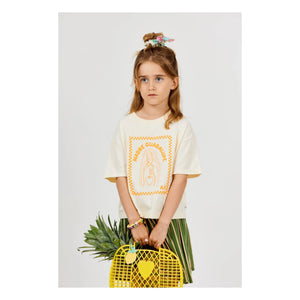 Arsène et Les Pipelettes - Madre Guadalupe organik pamuk T-shirt | Ecru