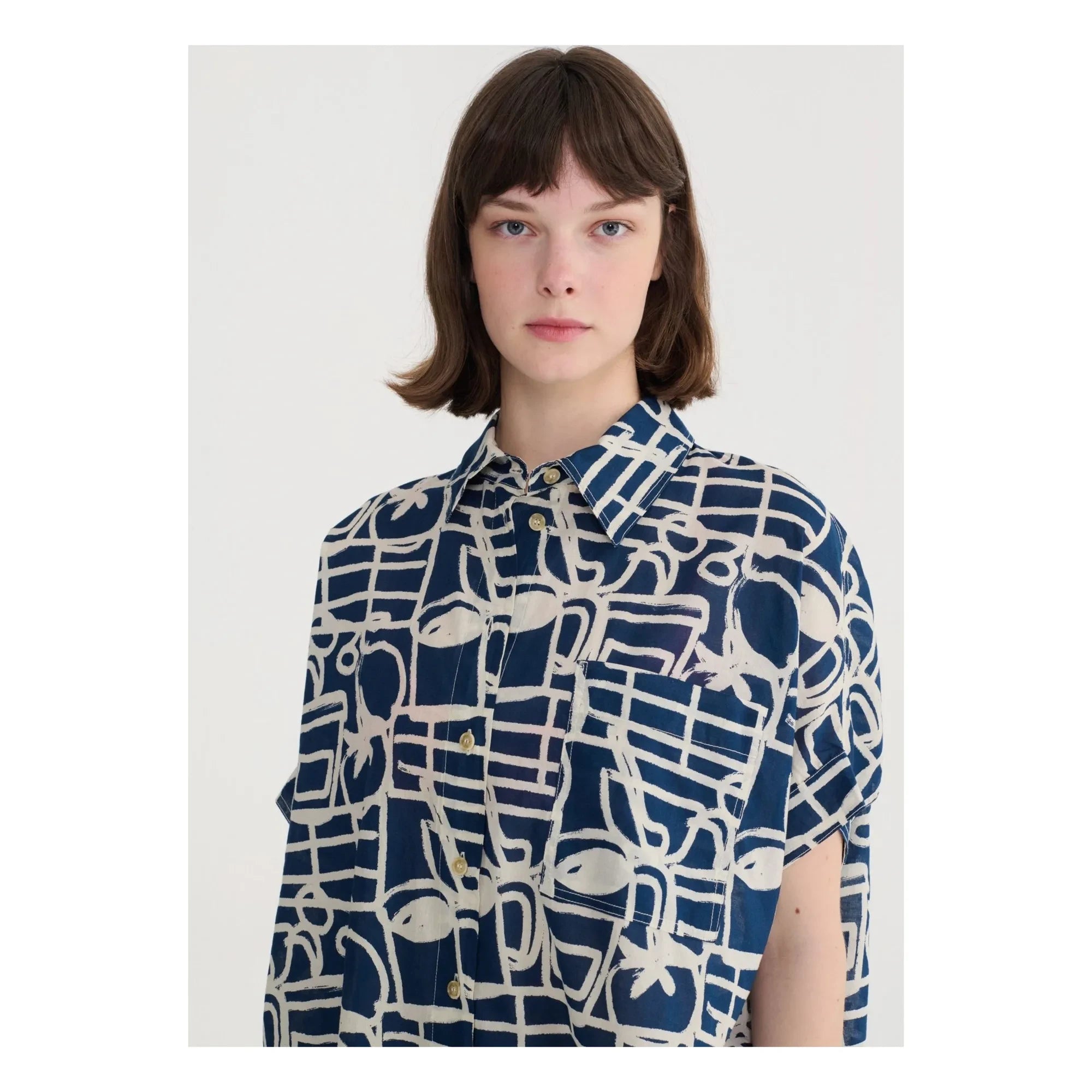Bobo Choses - Cookery Festival Organic Cotton Shirt | Navy