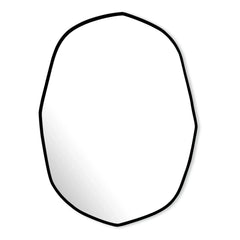 M Nuance - Extra Flat Black Contour Mirror with Pahlá Frame - Asymmetric 66 x 85 cm | Black