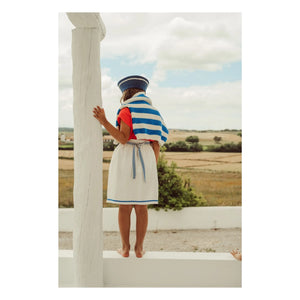 THE LiTTLE POETS - Bordalo Belted Skirt | White