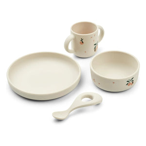 Liewood - Vivi Silicone Tableware Set 4 Pieces | Peach