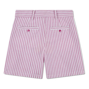Lacoste - Striped Organic Cotton Pinch Shorts | Pink