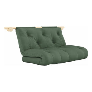 Karup Design - Single Bed with Bunk Bed Frame 135x200 cm | Olive Green