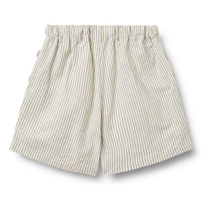 Wheat - Cuba Striped Organic Cotton Shorts | Ecru