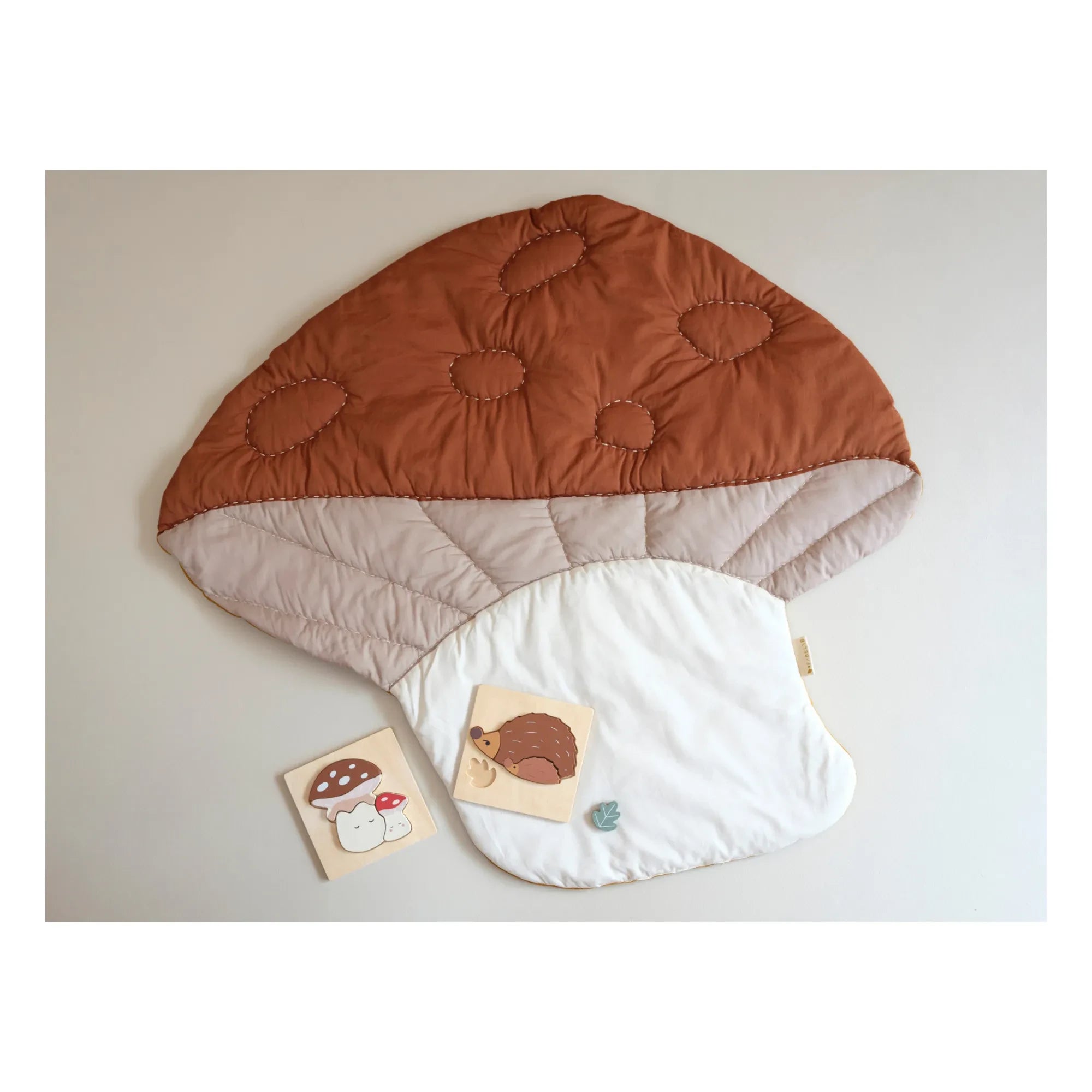 Fabelab - Hedgehog and Mushroom Puzzles - Set of 2