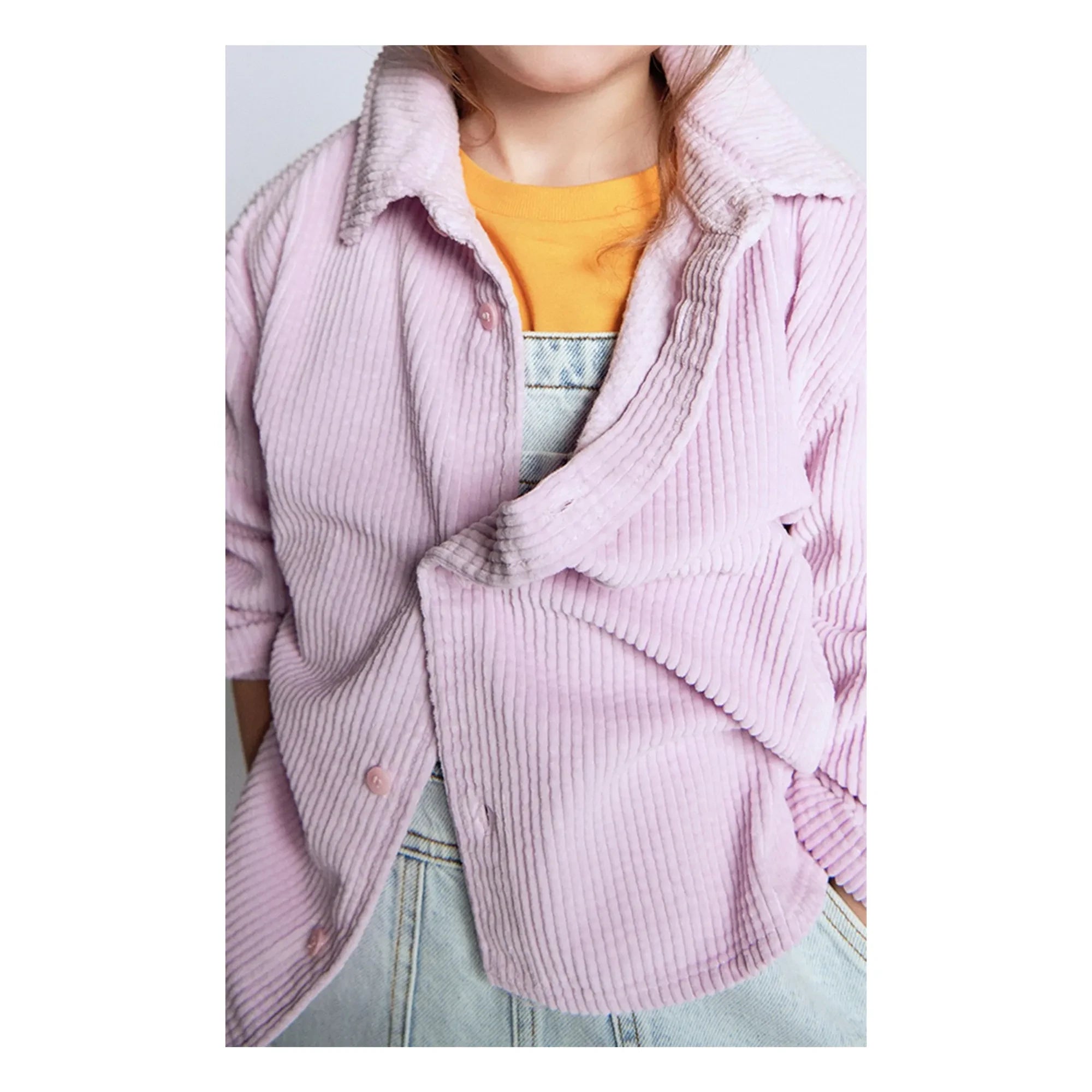 American Vintage - Padow Organic Cotton Velvet Shirt | Pale Pink