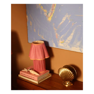Doing Goods - Myra Silk Table Lamp | Fuchsia