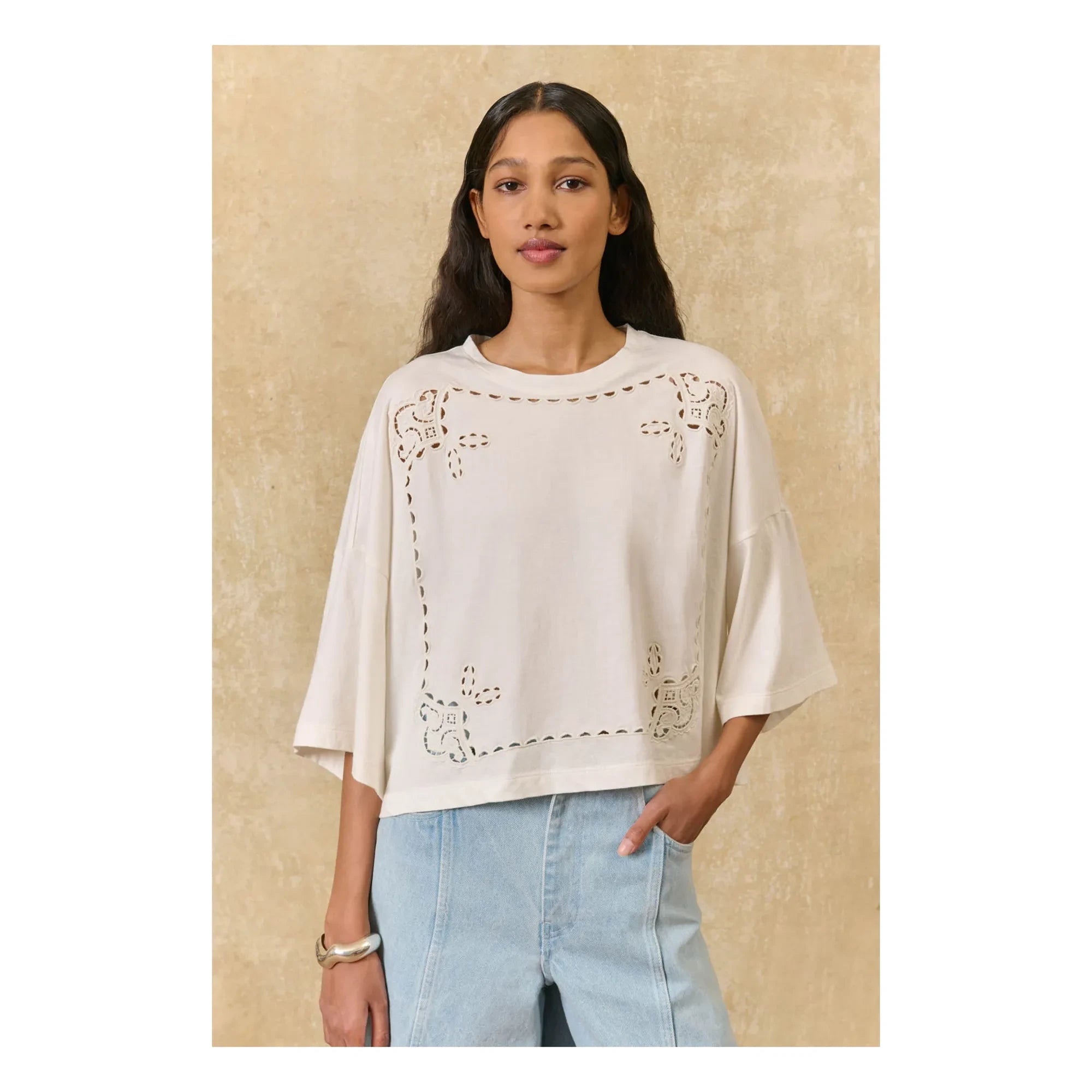 Louise Misha - Neolar Organic Cotton Blouse | Ecru