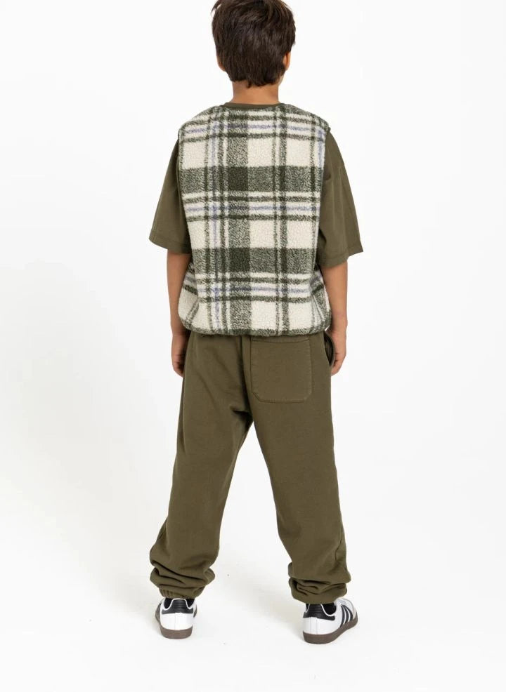 Smallable Kid - Organic Cotton Rush Jogger | Verdigris