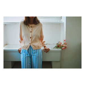Poudre Organic - Zaatar Cardigan | Pale Pink