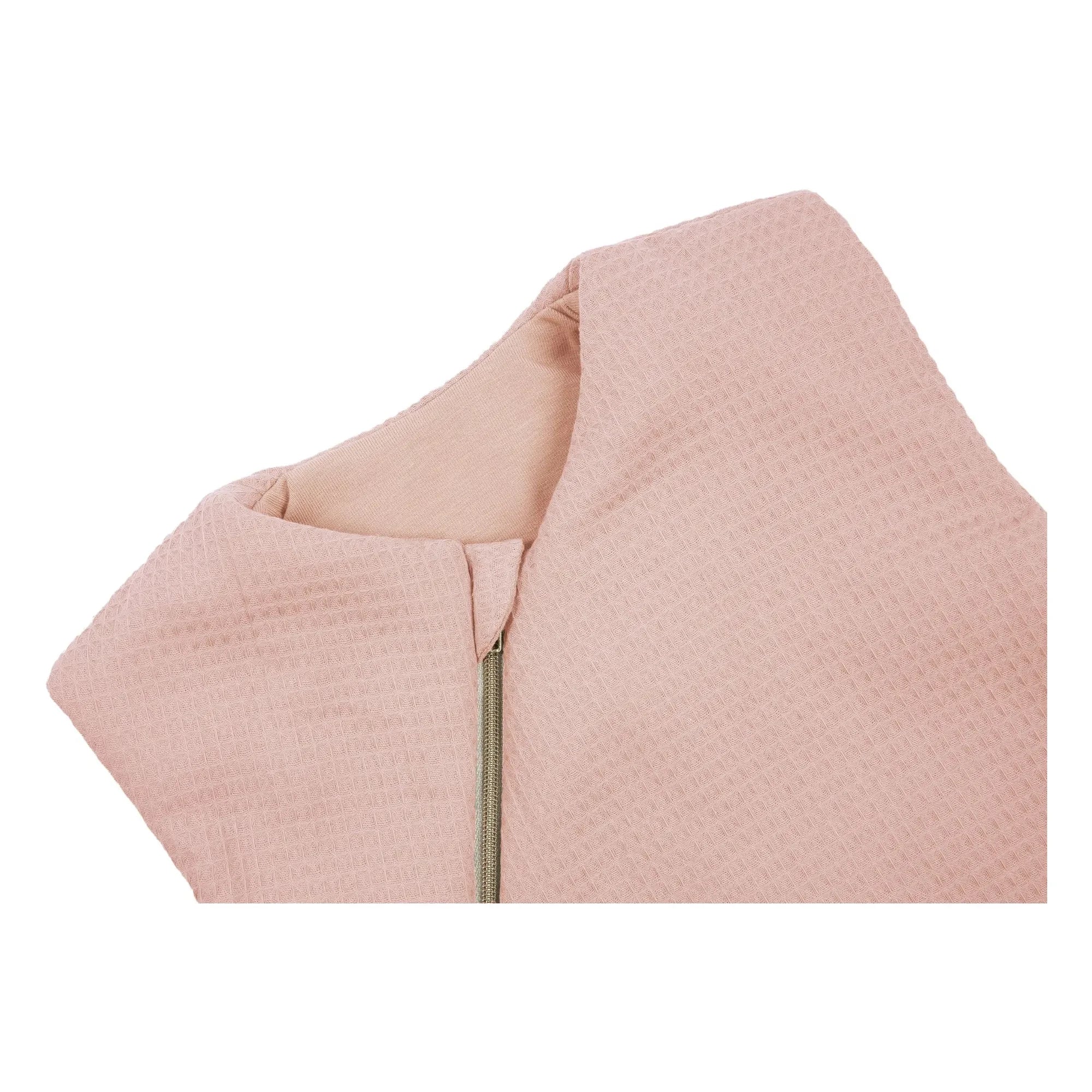 Nobodinoz - Cocoon Honeycomb-Textured Seasonal Sleeping Bag | Light Pink
