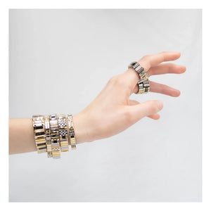 Sigal - SIG 14 Bracelet | Black/Gold/Silver