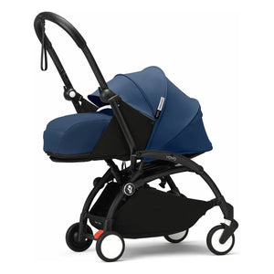 Stokke® - YOYO³ Full Baby Stroller 0+ and 6+ Black Frame | Air France Blue