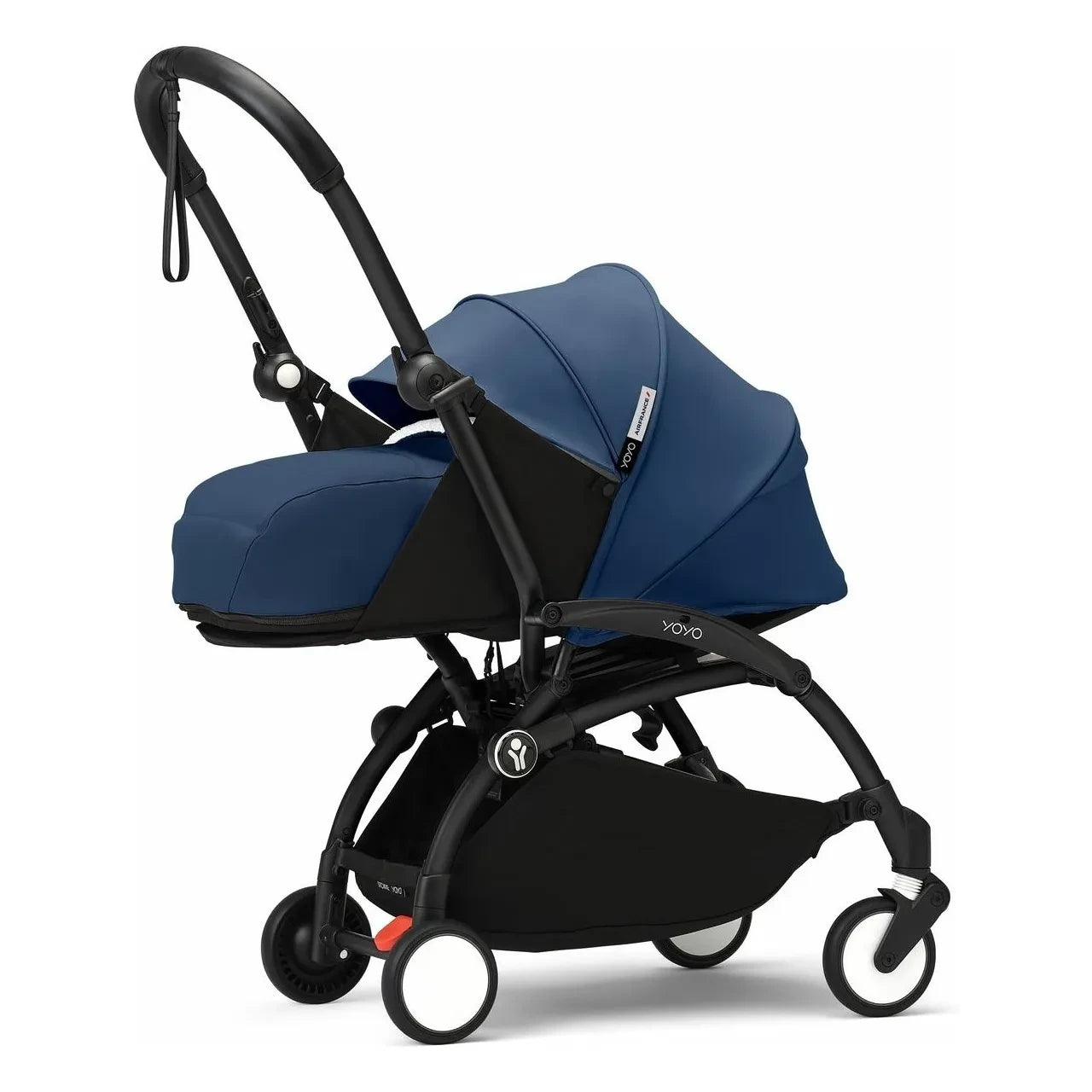 Stokke® - YOYO³ Full Baby Stroller 0+ and 6+ Black Frame | Air France Blue