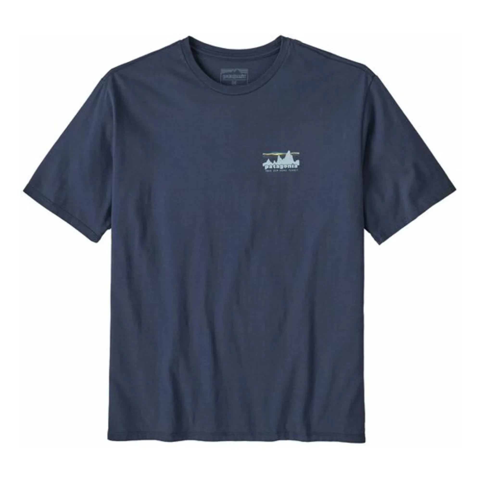 Patagonia - 73 Skyline Organic Cotton T-Shirt | Navy Blue