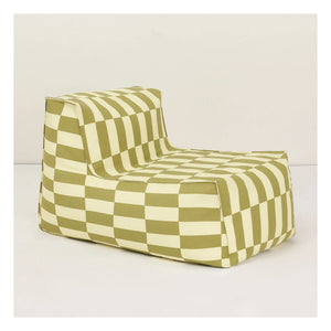 Nobodinoz - Matteo Tiles outdoor long pouf | Green