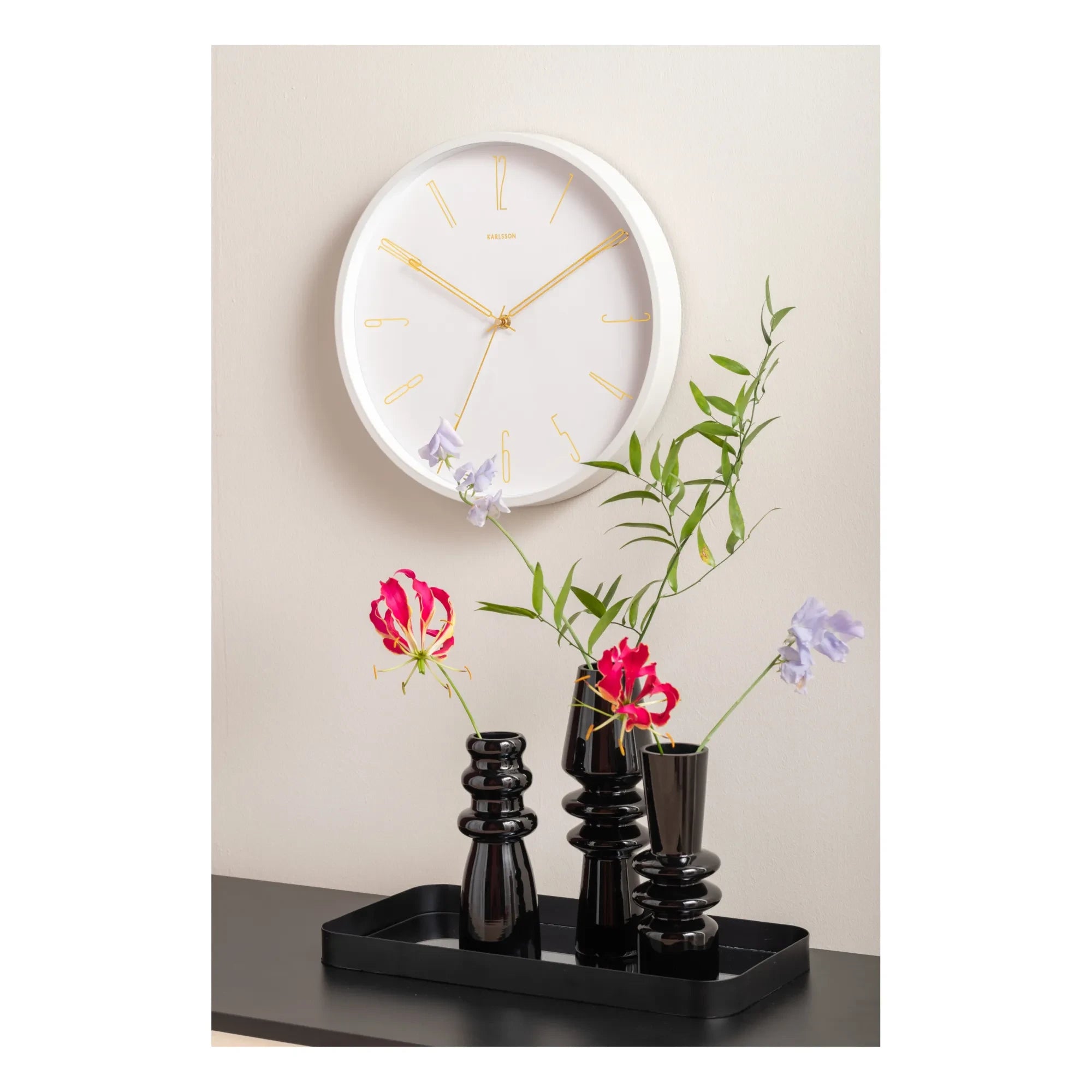 Present Time - Sparkle Bottle Vase | Black