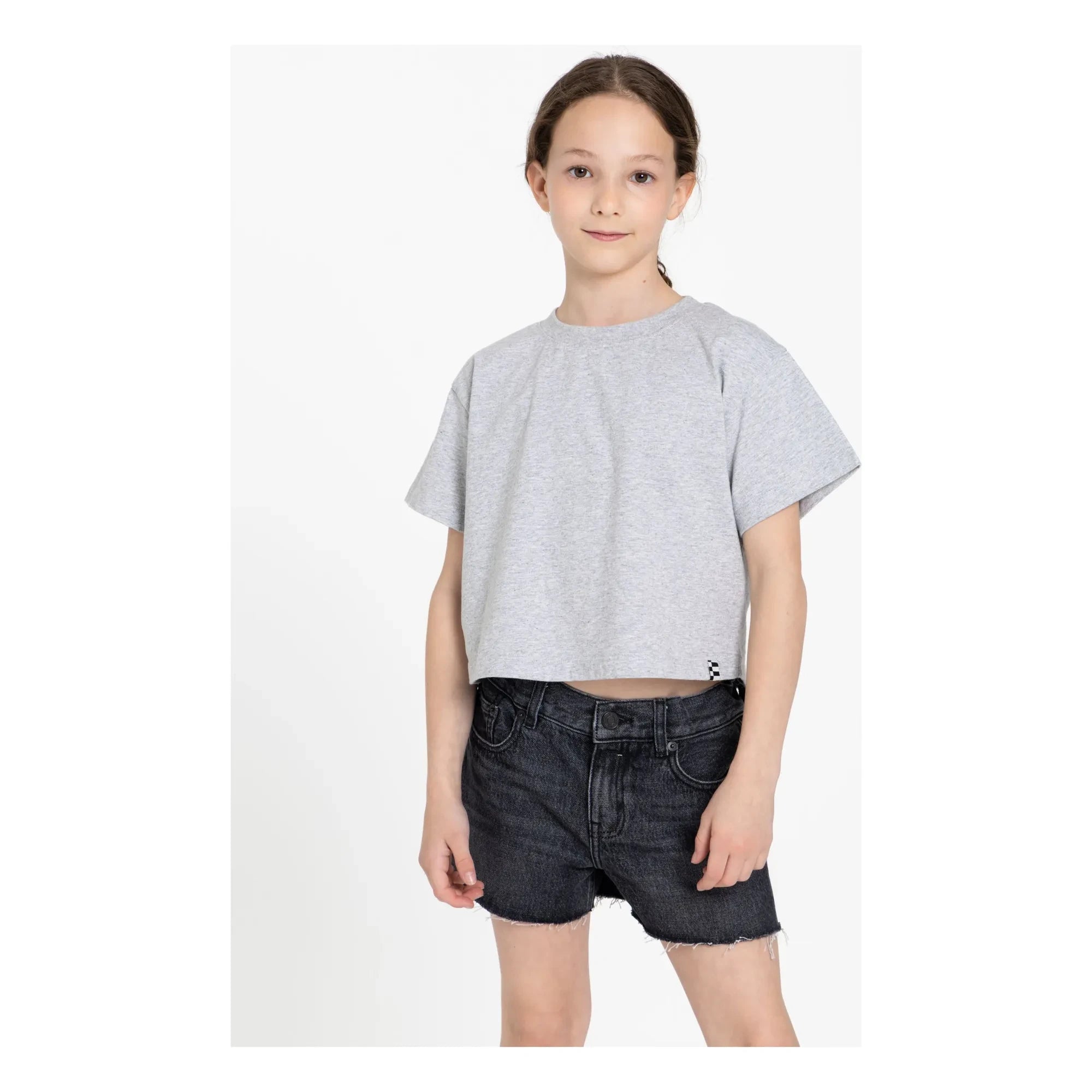 Finger in the Nose - Denim Eva Shorts | Denim Gray
