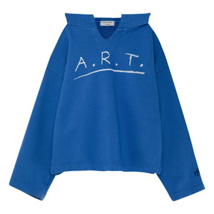 True Artist - Kapüşonlu sweatshirt N°9 Organik pamuk | Kraliyet mavisi