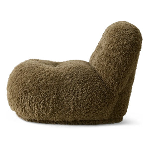 HKliving - Meloa Lounge Armchair | Charcoal Brown