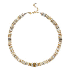 Sigal - Twist Rondelle Necklace | White