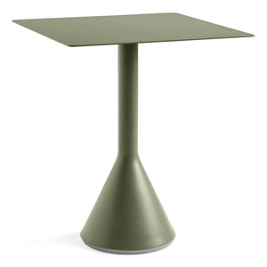 Hay - Palissade Cone Table designed by Ronan and Erwan Bouroullec - 65 x 65 cm | Olive green