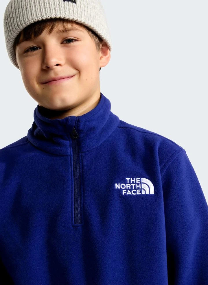 The North Face - Glacier Trucker Style Hoodie Fleece | Royal Blue